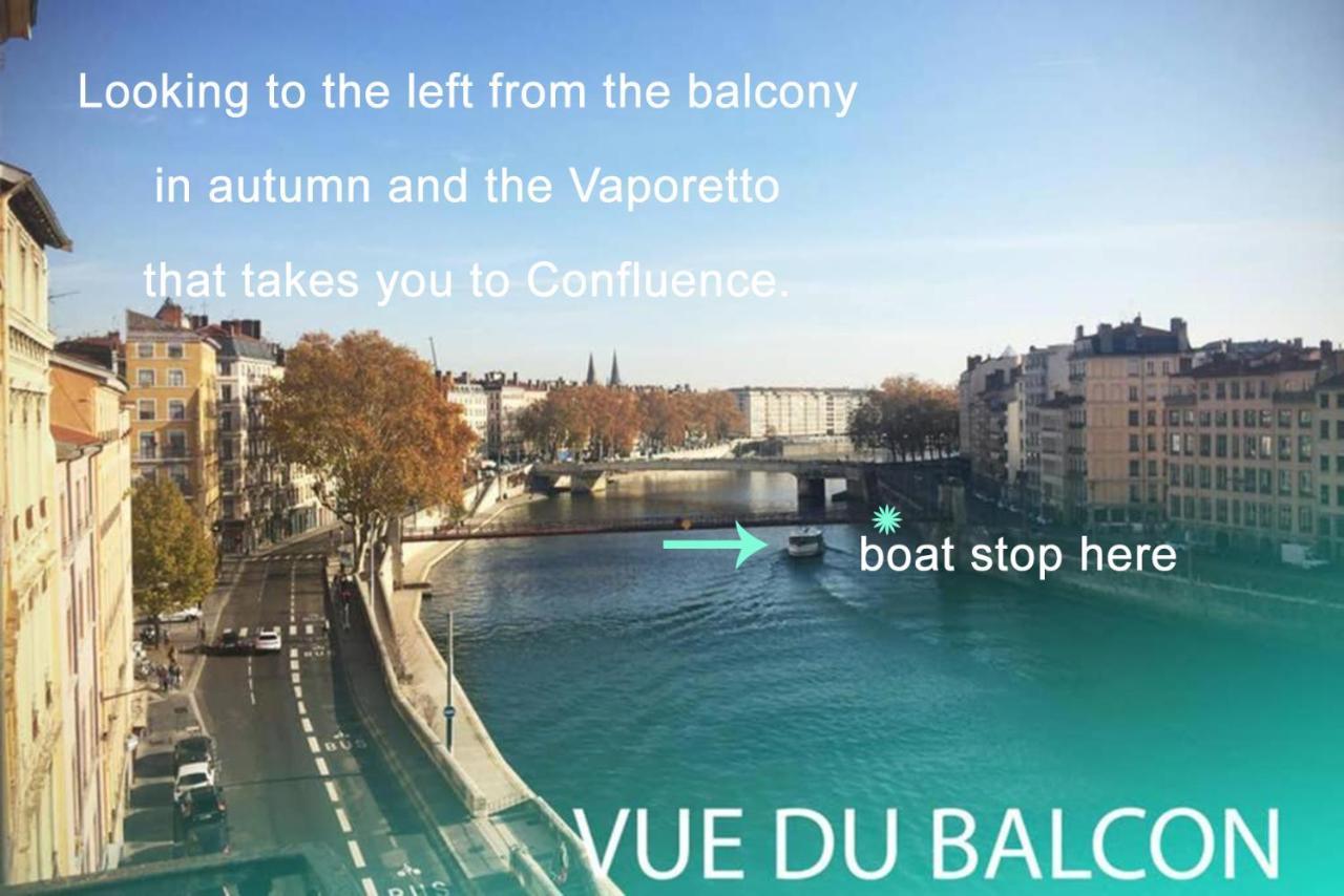 Appartement Haussmannien D'Artiste, Exception, Quai De Saone Balcon+Parking Lyon Bagian luar foto