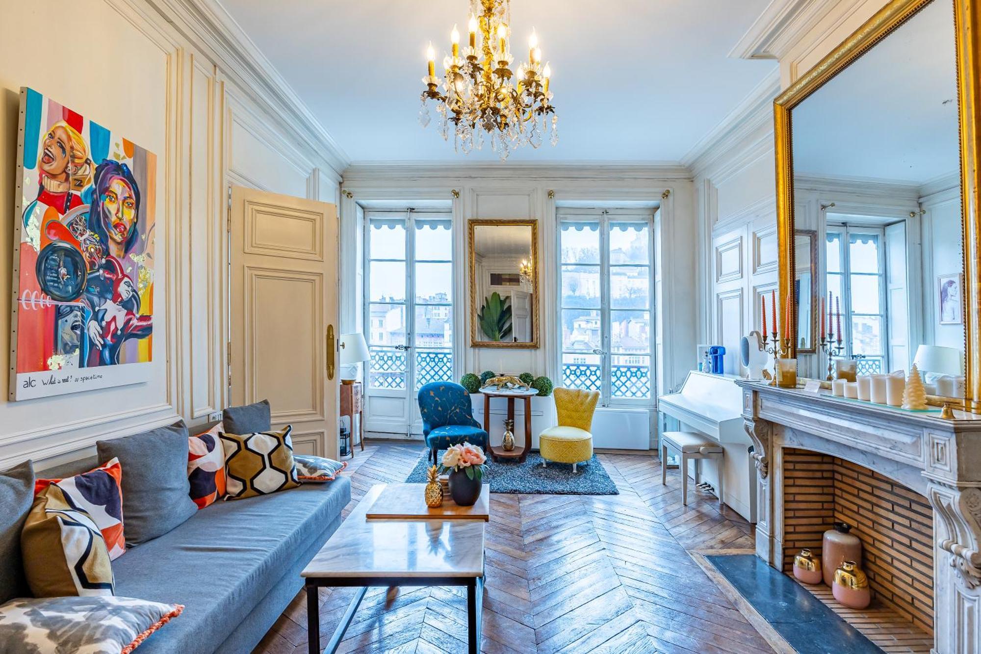 Appartement Haussmannien D'Artiste, Exception, Quai De Saone Balcon+Parking Lyon Bagian luar foto